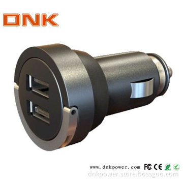 CE, FCC, RoHS Portable Approved 5V Universal Mini Double USB Car Charger